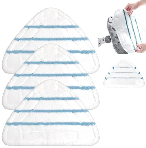 ErsatzPads Dampfreiniger, 3 Stück Dampfbesen Pad, Dampfbesen, Dampfreiniger Ersatztücher, Bodentücher, Dampfreiniger Bodentücher, für Dampfreiniger Zubehö