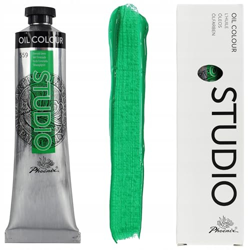 Generisch Phoenix Ölfarbe - 120 ml Tube - Künstlerbedarf Öl Farben Malfarben - Grün Emerald Green