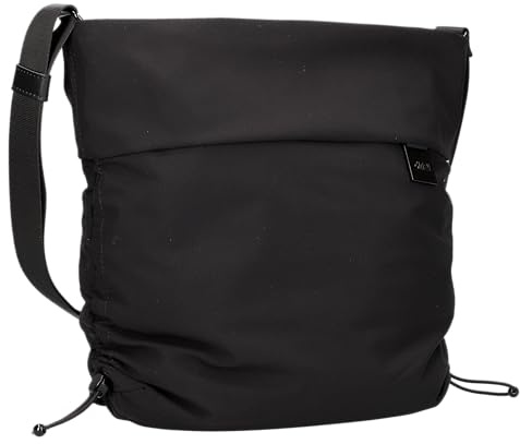 Zwei Damen Umhängetasche AMIE AM120 – 9 L Hobo Bag, leichte Schultertasche mit seitlicher Raffung zur Volumenerweiterung, Geheimfach & verstellbarer Schultergurt