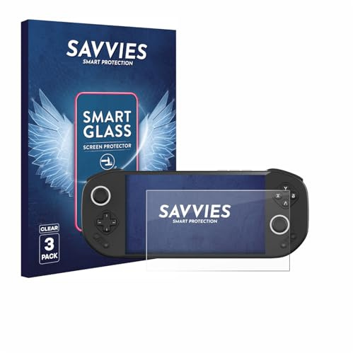 Savvies Schutzglas für MANGMI Pocket Max | 3 Stück Transparenter Displayschutz Made in Germany Panzer Schutz Glas 9H Schutzfolie HD Klar Blasenfrei Einfache Montage