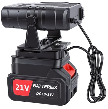 Bewinner Stufetta Elettrica Portatile con Batteria Ricaricabile da 3,9 Ah, Doppia Porta USB, 2 modalità per Uso Interno Ed Esterno, Sicurezza Antiribaltamento, Presa EU (Spina europea)