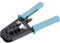 LOGILINK WZ0019 Pinza crimpatrice (8P8C-RJ45) con tagliacavi e spelafili, Nero, Blu