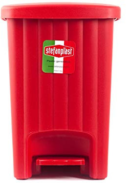 Stefanplast 'Poubelle Marguerite à pédale Rouge Framboise
