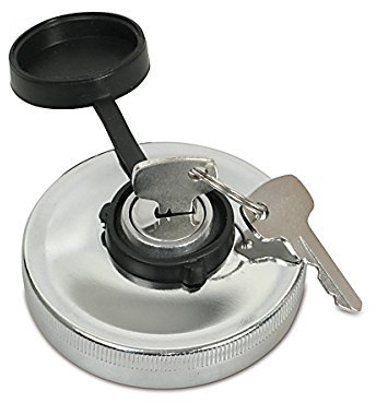 Tankdeckel mit Schloss Moped Aluminium mit chrom-Optik* Ø40