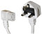 Auline 3m White Mains Cable with 90 Degree Kettle Plug UK Plug to Right Angle Angled C13