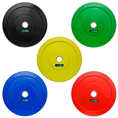 JLL® Coloured Olympic Bumper Weight Lifting Plates (2 x 10kg (20kg))