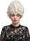 WIG ME UP - 91029-ZA62 Perruque Dames Carnaval historiquement Noblesse Baroque Blanc Reine Marie Antoinette Pompadour Beehive Chignon bombé 50 cm
