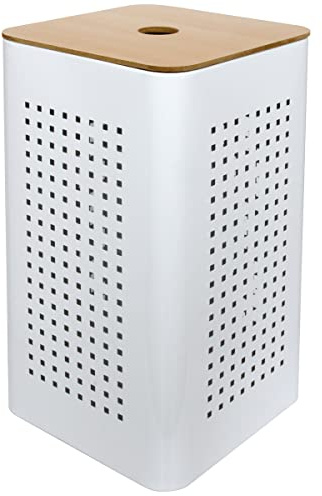panier à linge pm metal white