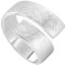 Vinani Damen Ring 925 Silber - Bandring-Design massiv gebürstet anpassbar - aus 925 Sterling Silber für Frauen - Größe 62 (19.7) 2RSS-62