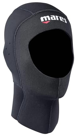Mares Flexa Hood, Cappuccio per Immersioni in Neoprene Ultrastretch, Unisex – Adulto, Nero, S