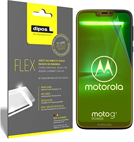 dipos I 3X Schutzfolie 100% kompatibel mit Motorola Moto G7 Power Folie (Vollständige Displayabdeckung) Displayschutzfolie