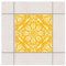 Bilderwelten Fliesenaufkleber Rosamunde Melon Yellow 15x15 cm Gelb, 10teilig