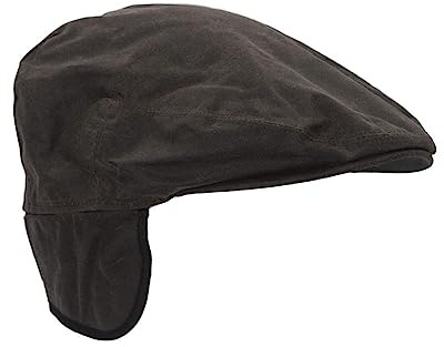 Walker and Hawkes - Casquette Plate de Trappeur - Unisexe - 100% Coton ciré - Cache-Oreilles rabattables