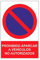 Becral® - Señal PROHIBIDO APARCAR VEHICULO NO AUTORIZADO PVC 0,7mm 300X400mm Señal prohibición (ref.RD41038)