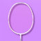 XJST Sport-Badmintonschläger, Kohlefaser-Composite 2-Spieler-Badmintonschläger, Integrierter Formstruktur, Hergestellt Für Mädchen,Rosa