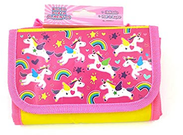 Framan Bolsa térmica infantil porta alimentos. Plegable con material aislante en el interior (Unicornios)