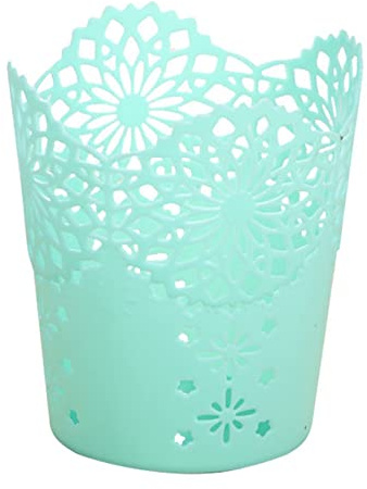 Anawakia Make up Pinsel Halter Schminkpinsel Behälter Stiftehalter Stifteköcher Makeup Organizer Kosmetik Organizer Hollow Blume Stiftebecher Stiftehalter (Grün)