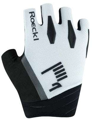 Roeckl Sports Fahrradhandschuh ISERA, Unisex High Performance Fingerhandschuh, Weiß 6.5