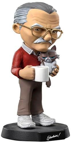 Iron Studios Stan Lee 5.5 Mini Co. PVC Stan Lee with Grumpy Cat Figurine