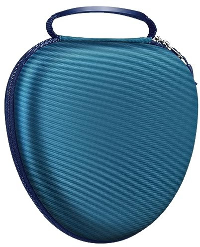 Fintie Tasche Kompatibel mit AirPods Max Kopfhörern, Ersatz-Reiseschutz-Aufbewahrungstasche Hülle Case mit Auto Wake/Sleep, Navy