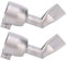 Dioche Heat Gun, 20mm Heat Gun Tips, 2Pcs Heat Gun Nozzles, Flat Welding Gun Nozzle 120 Degree Stainless Steel Hot Air Plastic Weld Torch Accessories