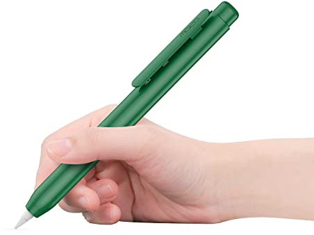MoKo Custodia Protettiva Compatibile con Apple Pencil 1a Gen., Cover Retrattile con Cappuccio per Pennino, Compatibile con Nuovo iPad 10 2022/iPad 9/8/7 2021/2020/2019/iPad Mini 5, Verde Notte