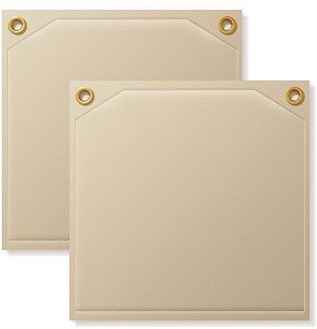 FLASLD 2-Pack Heavy Duty Soldering Heat Shield 12 x 12 Flame Protector Pad Plumbing & High Temperature 2000°F Heat Resistant Blanket for Soldering Copper Pipe