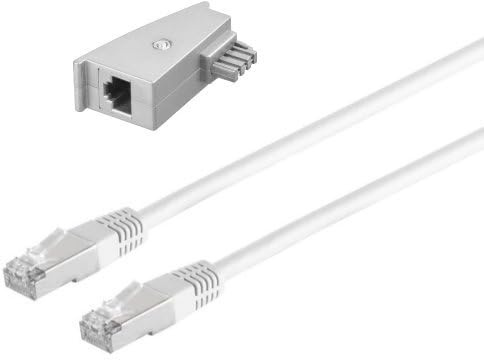 AC-Sat-Corner Anschlusskabel RJ45 Lankabel Routerkabel für FRITZ!Box 7590 AX WeiÃŸ 10 Meter