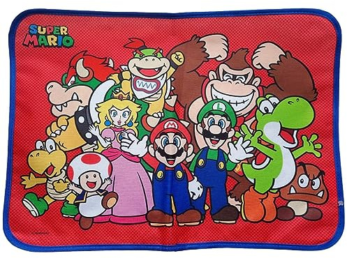 Tischset aus Stoff Wasserdicht Super Mario Tischset Platzdeckchen Abwaschbar Hitzebeständig Nicht saugfähig 40x30cm 100% Polyester