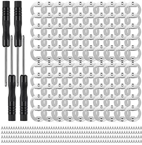 caapmony Lot de 100 inserts de décapsuleur à bouteilles DIY Matériel de décapsuleur en métal pour bouteille de bière DIY