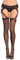 Bas pour Porte-jarretelles Une Pièce Sexy Élégant Femme Taille Haute Résistant Chaussettes Rétro en Résille avec Jarretières Dentelle Collant Ouvert Bonneterie Fantaisie Lingerie Noir (Fins, Noir)