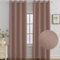 Ystyle Tende Oscuranti per Interni 2 Pezzi, 140x280 CM, Termiche Isolanti, Anti-Rumore, con Anelli, Tenda Moderna Per Camera da Letto e Soggiorno, Rosa Selvatica