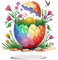 Starnearby DIY Diamond Painting Ostern Deko, Ostern Malerei Ostereier Tischdeko, Diamant Painting Ostereier, Diamant Malerei Frühling Ornamente Festliches Geschenk Ostern (H)