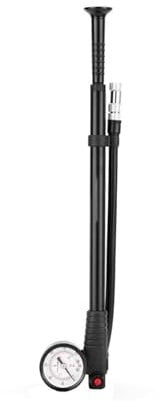 Stand Luftballonpumpe Luftpumpe Luftmatratze Pumpe Ballonpumpe Hand Klein Handpumpe Profi Manuell Camping Fahrrad Stoßdämpfer Tragbar Handheld 300 Psi (Black,33cm)