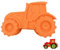 Yitobici Traktor Backform, DIY Auto Kuchenform, Traktor Silikon, Backformen,Brote,Kann für Kuchen, Desserts Verwendet Werden (orange Farbe)