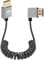 GELRHONR Câble Spiralé HDMI 4k, Haute vitesse 4K@60Hz HDMI vers HDMI 2,0 cordon d'extension hdmi mâle à mâle ultra mince câble flexible à ressort, pour Monitors sur caméra, tv, projector (Right Angle)