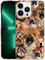 GlamCase for iPhone 13 Pro, iPhone 13 Pro Case - Dogs collage pug Design Printed Slim & Sleek Cute Plastic Hard Snap on Protective Designer Back Phone Case/Cover for iPhone 13 Pro White