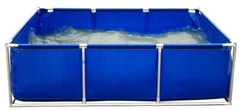 Piscinas Desmontables, Estanque De Cría, Uso Doméstico Comercial, Patio Espesar, Antióxido Soporte De Doble Capa, Estanque De Acuicultura Piscina(300x200x80CM)