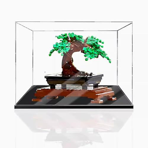 Acrylic Display Case for LEGO 10281 (Bonsai Tree), Dust Protected Storage and Organize Display Box for LEGO model, Gift Idea for Adults(Only Display Case, No Model Set) (Transparent 3mm)