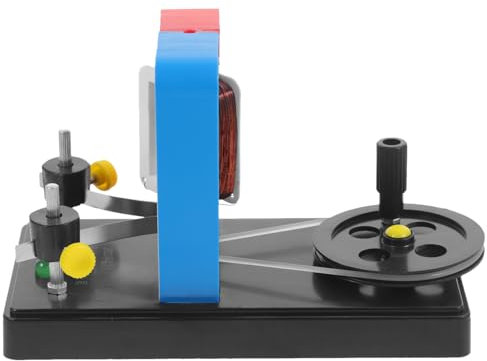 BUGUUYO Generatore Manuale Generatori Generatore Di Batterie Motore Dimostrativo Dei Laboratori Manovella Dinamo Generatore Portatile Fai Da Te Assemblato a Mano Il Motore Dc Plastica