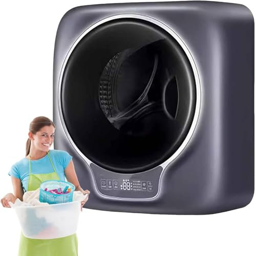 Lave-linge électrique compact mural, sèche-linge entièrement automatique de 3 kg, avec panneau de commande et application, lavage à haute température, pour dortoir dans les appartements de voyage