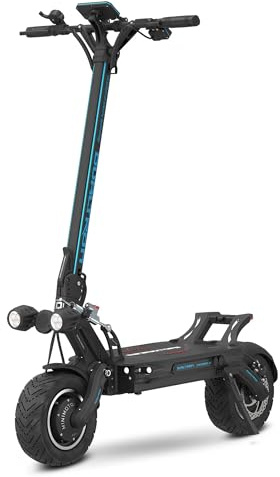 DUALTRON Trottinette Electrique Adulte Thunder 3-72V 40Ah, 2 Moteur 2500W, Autonomie jusqu'à 125km, 25km/h, Rapide puissante et Confortable, Noire