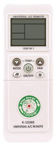 AULCMEET Mando a Distancia,K-1038E 1000 in 1 Nuevo Mando a Distancia Universal Apto para fit for All Brands AC A/C Air Conditioner Remote K-1028E K-1028EH K-1302E K-1308E K-3302E K-3308E