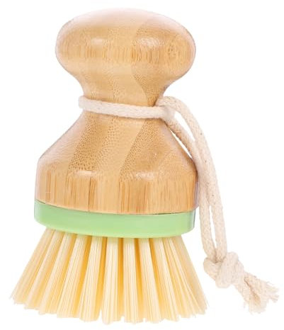 BEBEMOKO Spülbürste, Geschirrscheuerbürste, kleine Reinigungsbürste, Küchenbürste, Geschirrwaschbürste mit Griff, Bürste, Geschirrschrubber, Küchenschrubber, Handflächenbürste, PP (Kunststoff)