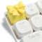 FKZ Cute Keycaps,Kawaii Bow-Ties Artisan Resin Keycaps Custom Keyboard Caps OEM Profile R4 Height ESC Keycaps for Cherry MX Switches Mechanical Gaming Keyboard DIY Personalized 3D Keycap (Yellow)