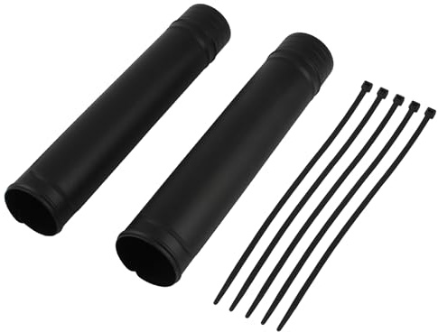 ABCERRSI Protection de fourche avant de moto compatible avec 50-60 mm universel Amortisseur de fourche 125 150 250 500 CC Motocross Super Moto Enduro Noir