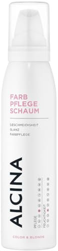 ALCINA Farbpflege-Schaum | 1 x 150 ml | Pflegeschaum für coloriertes Haar | Leave-in-Pflege | Farbschutz für mehr Leuchtkraft & Brillanz | Für geschmeidiges Haar | Mit Farbschutzkomplex & Panthenol