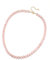 Jovivi Rose Quartz Beaded Necklace for Women,Healing Crystal Gemstone Pink Stone Bead Necklace Women's Boho Summer Beach Jewellery Gifts for Women Ladies Girls
