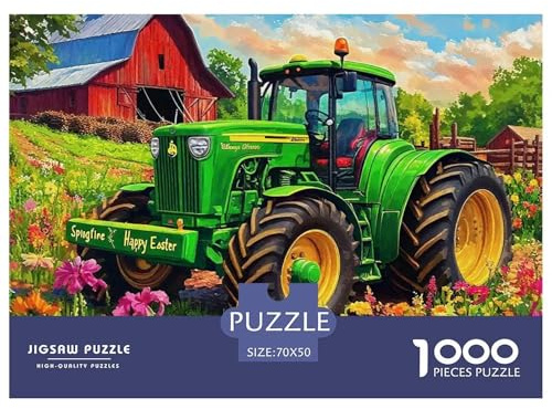 Traktor Puzzle 1000 Teile Für Erwachsene Und Kinder Ab 14 Jahren Clevere Rätsel Herausforderung Spielzeug 70x50cm/1000pcs