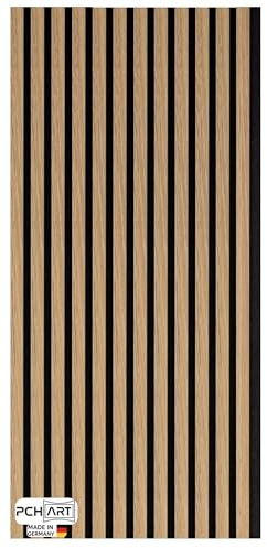 PCH[art] Wandpaneele Akustik – Buche Dekor in 2750x600 mm – Schallabsorbierende Holzpaneele für stilvolle Wandgestaltung – Ideal für Büro, Wohnzimmer & Aufnahmestudios